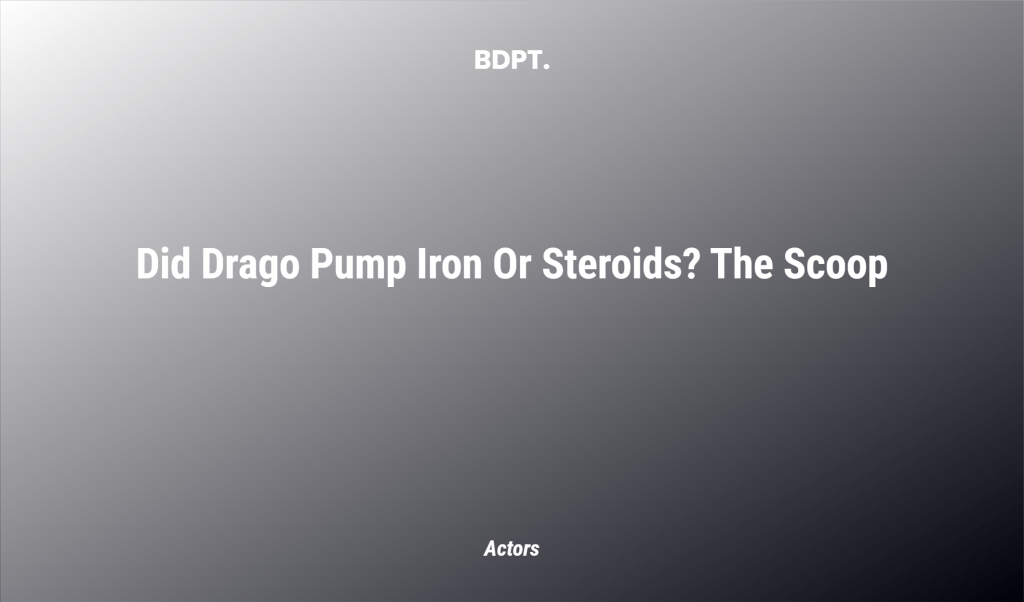 Did Drago Pump Iron Or Steroids? The Scoop