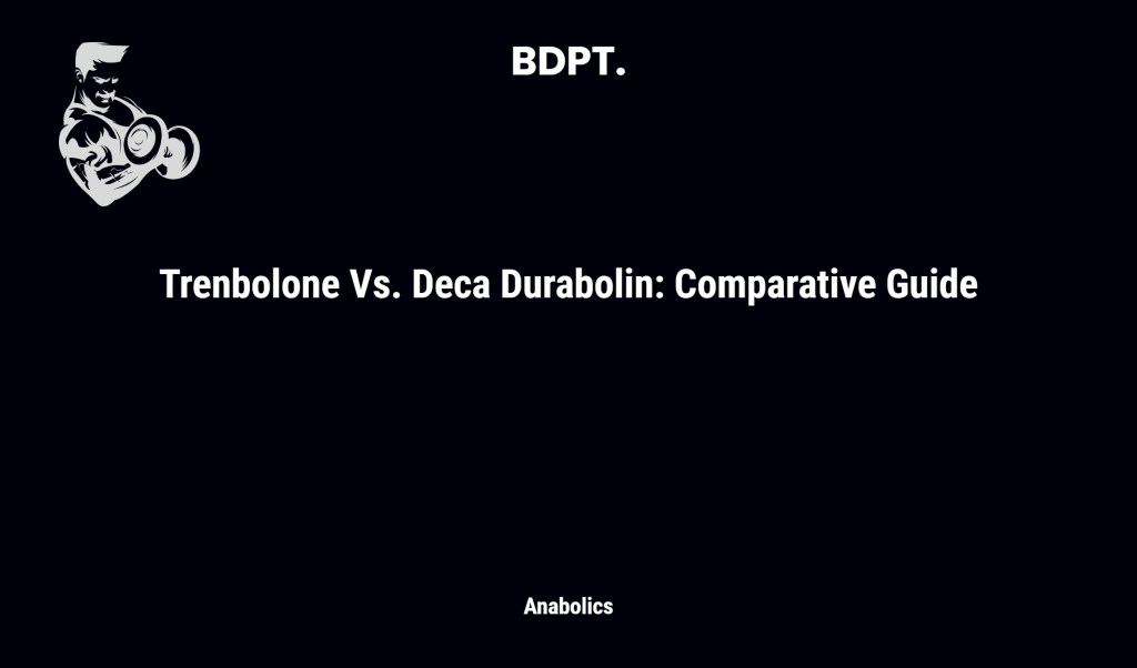 Trenbolone Vs. Deca Durabolin: Comparative Guide