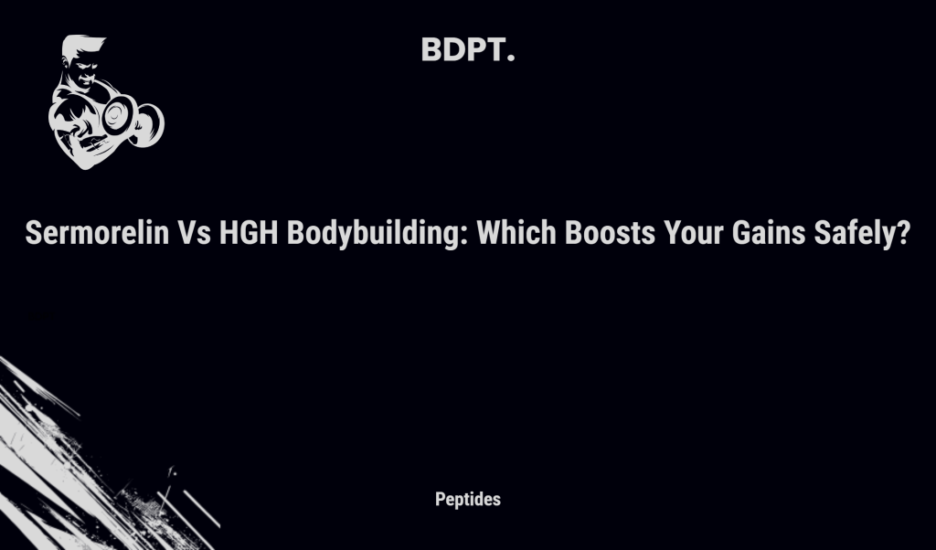 Sermorelin Vs Hgh Bodybuilding: Which Boosts Your Gains Safely?